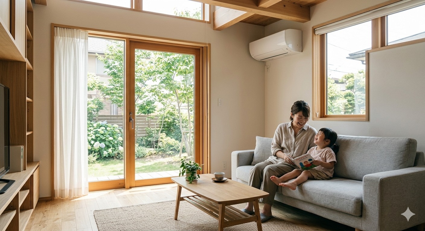 宇都宮の夏を「エアコン1台」で乗り切る。パッシブデザインの極意。