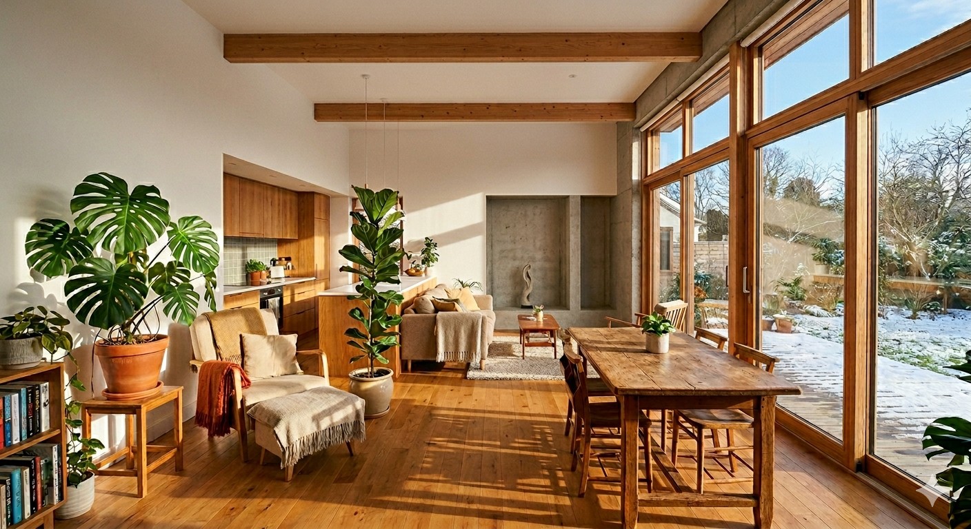 植物が育ちやすい家。室内温度が一定であることの意外なメリット