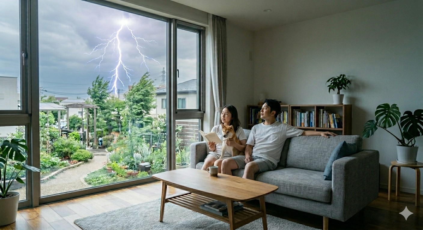 雷都・宇都宮。停電時でも「高性能住宅」が家族を守る理由