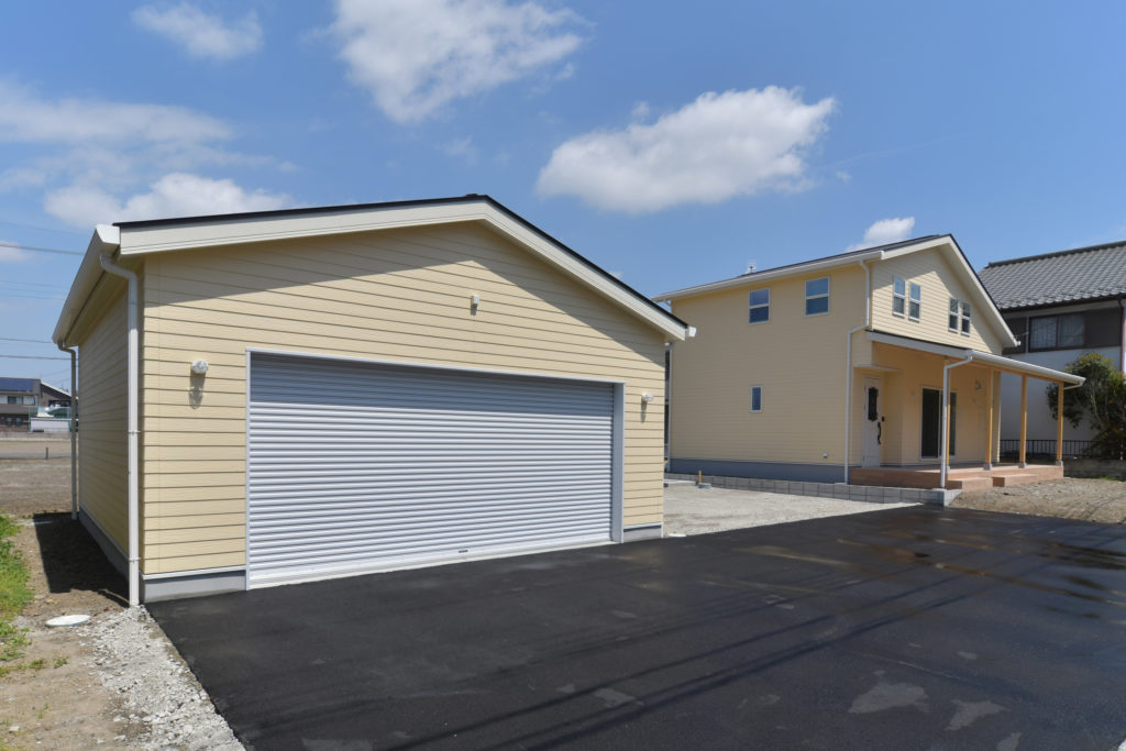 お客様注文住宅ガレージ