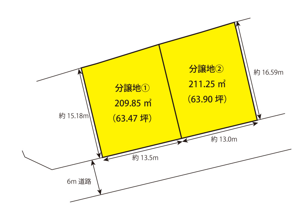 砥上町分譲地 区画図